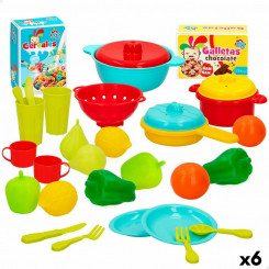 Doll food set Colorbaby Kitchen accessories and dishes 31 Pieces, parts (6 Units)