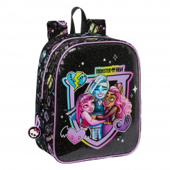 Children's backpack Monster High Black 22 x 27 x 10 cm