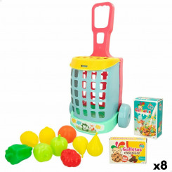 Shopping basket Colorbaby My Home Toy 12 Pieces, parts 15 x 10 x 6 cm 8 Units