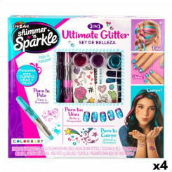 Beauty set Cra-Z-Art Children's Nails Hairy Body Gloss 4 Units