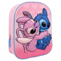 3D школьный рюкзак Stitch Розовый 25 х 31 х 10 см