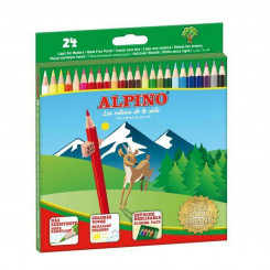 Карандаши цветные Alpino AL010658 Мультиколор 24 шт., детали