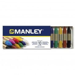 Värvilised poolrasvpliiatsid Manley MNC00033/110