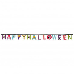 Flower Garland Happy Halloween Mexican Multicolored