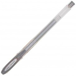 Ручка с жидкими чернилами Uni-Ball Роллер Signo Noble Silver Metallic 0,5 мм (12 шт., детали)