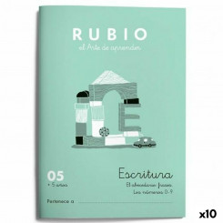 Блокнот для письма и каллиграфии Rubio Nº05 A5, испанский, 20 листов (10 шт.)