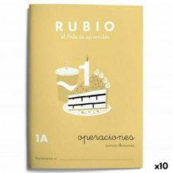 Рабочая тетрадь по математике Rubio Nº1A A5 испанский 20 листов (10 единиц)
