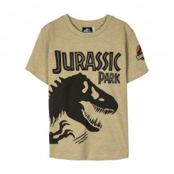Детская футболка с короткими рукавами Jurassic Park Коричневая