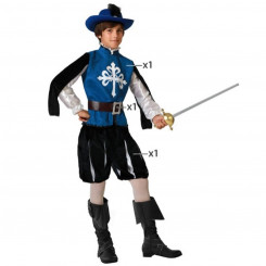 Masquerade costume for children Musketeer Blue