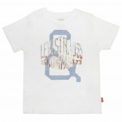 Детская футболка с короткими рукавами Levi's Белая