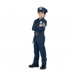 Masquerade costume for children My Other Me Policeman Blue (4 Pieces, parts)