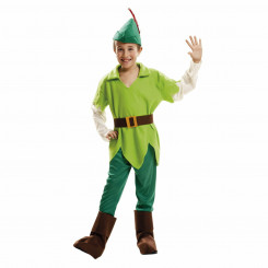 Masquerade costume for children My Other Me Peter Pan Green (5 Pieces)