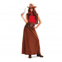 Masquerade Costume for Adults My Other Me Cowgirl Brown (5 Pieces)
