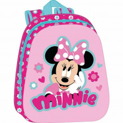 School backpack Minnie Mouse Pink 27 x 33 x 10 cm