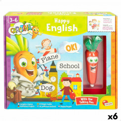 Educational game three in one Lisciani Carotina Baby Happy English Electronic Puzzle 4.5 x 14.5 x 3 cm (6 Units)