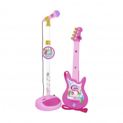 Детская гитара Reig Микрофон Pink Disney Princesses