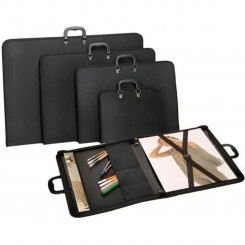Document holder with lock Carchivo Embossed Black polypropylene A1