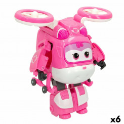 Transformable Super Robot Super Wings Dizzy Pink Helicopter
