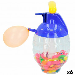 Water Balloons with Pump Colorbaby Splash Self-sealing 6 Units
