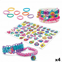 Bracelet craft kit Cra-Z-Art Shimmer 'n Sparkle sirenas unicornios Plastic mass 33 x 2.5 x 5 cm (4 Units)