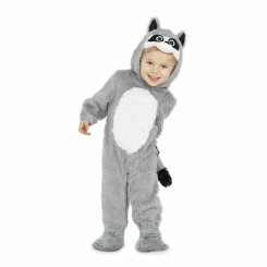 Masquerade costume for teenagers My Other Me Raccoon Gray (3 Pieces, parts)