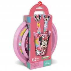 Children's tableware set Minnie Mouse Pink 5 Pieces
