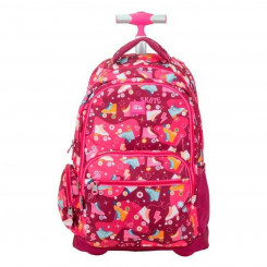 Школьная сумка на колесиках Milan Pink 52 x 34,5 x 23 см