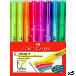 Pimeduses Helendavate Markerite Komplekt Faber-Castell Textliner 38 5 Ühikut
