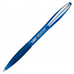 Pen Bic Atlantis Soft 12 Units Blue 1 mm