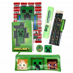 Kontoritarvete Komplekt Minecraft 29,5 x 25 x 3 cm 12 Tükid, osad
