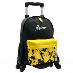 School bag with wheels Pokémon Pikachu 42 x 31 x 13.5 cm