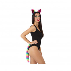 Masquerade costume for adults Multicolor 2 Pieces, parts Kitten