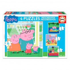 4 Puzzle Set Peppa Pig Educa