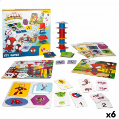 Educational Game 3 in 1 Spidey 24.5 x 0.2 x 24.5 cm (6 Units) 10-in-1