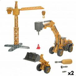 Construction set Colorbaby 27 x 11 x 9 cm Construction machines (Set) (2 Units)