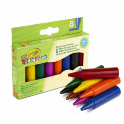Värvilised poolrasvpliiatsid Crayola Jumbo Plastmass 8 Tükid, osad