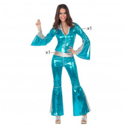 Masquerade costume for adults Disco Blue