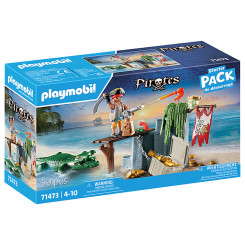 Playset Playmobil Krokodill Piraat 59 Tükid, osad