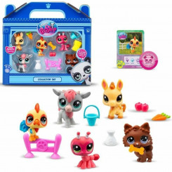 Связанные фигурки Bandai Littlest Pet Shop из пластика