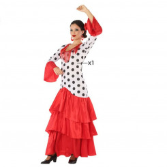 Маскарадный костюм для взрослых Фламенка Красный Испания