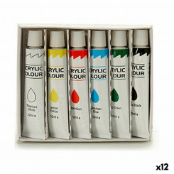 Painting set Multicolor Acrylic paint 12 ml (12 Units)