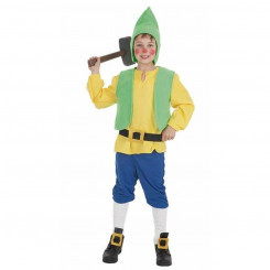 Masquerade costume for children Yellow Gnome 7 Pieces, parts