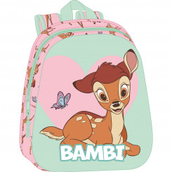 School backpack Clásicos Disney Green Pink 27 x 33 x 10 cm