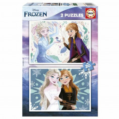 2 Puzzle Set Frozen 20 Pieces, parts