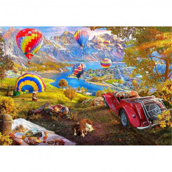Puzzle Educa The Valley of Hot Air Balloons 3000 Card, brass