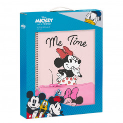 Office supplies set Minnie Mouse Loving Pink A4 3 pieces, parts
