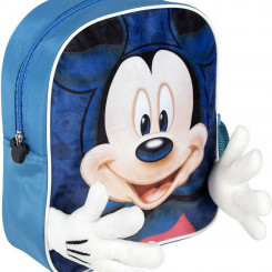 School backpack Mickey Mouse Blue (25 x 31 x 1 cm)
