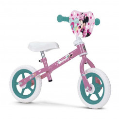 Детский велосипед Минни Маус 10 без педалей Розовый