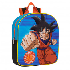 3D школьный рюкзак Dragon Ball Синий Оранжевый 26 х 30 х 10 см
