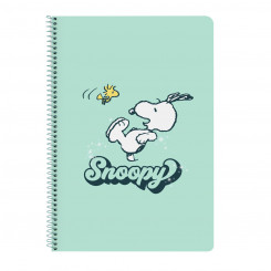 Märkmik Snoopy Groovy Roheline A4 80 Lehed